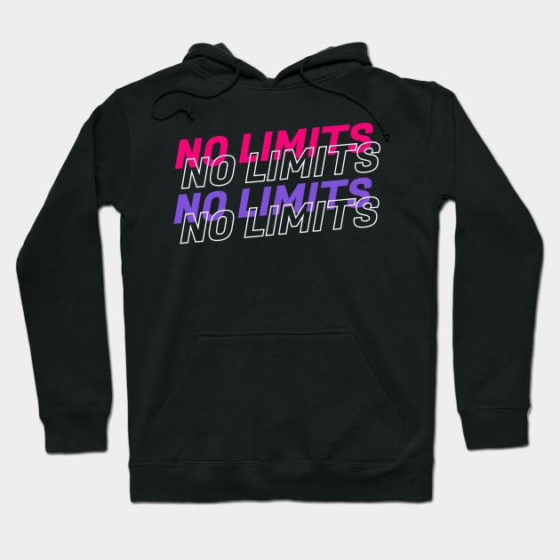 No Limits Text Hoodie by Hoperative